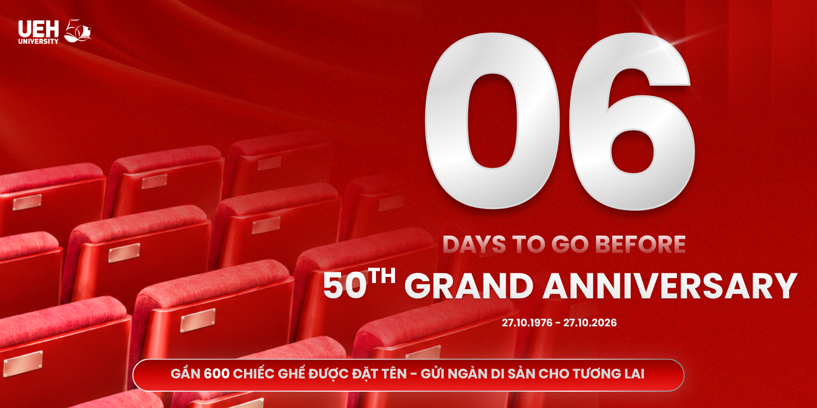Banner 50 năm lớn ngày 22/10/2026