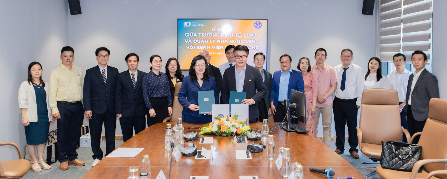 UEH-CELG and Hung Vuong Hospital Signing a Strategic Cooperation Agreement: Connecting Training with Practice, Developing High-Quality Human Resources