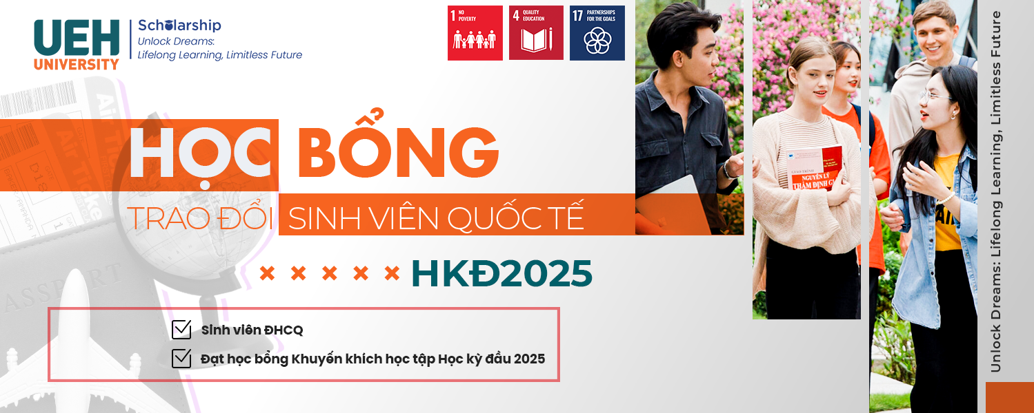 UEH International Student Exchange Scholarship for Early 2025: Unlocking Study Abroad Dreams at 13 Leading Asian and European Universities
