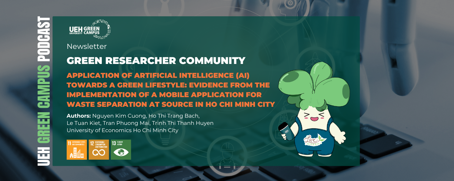 [Research Contribution] Application of Artificial Intelligence (AI) Towards a Green Lifestyle: Evidence from the Implementation of a Mobile Application for Waste Separation at Source in Ho Chi Minh City
