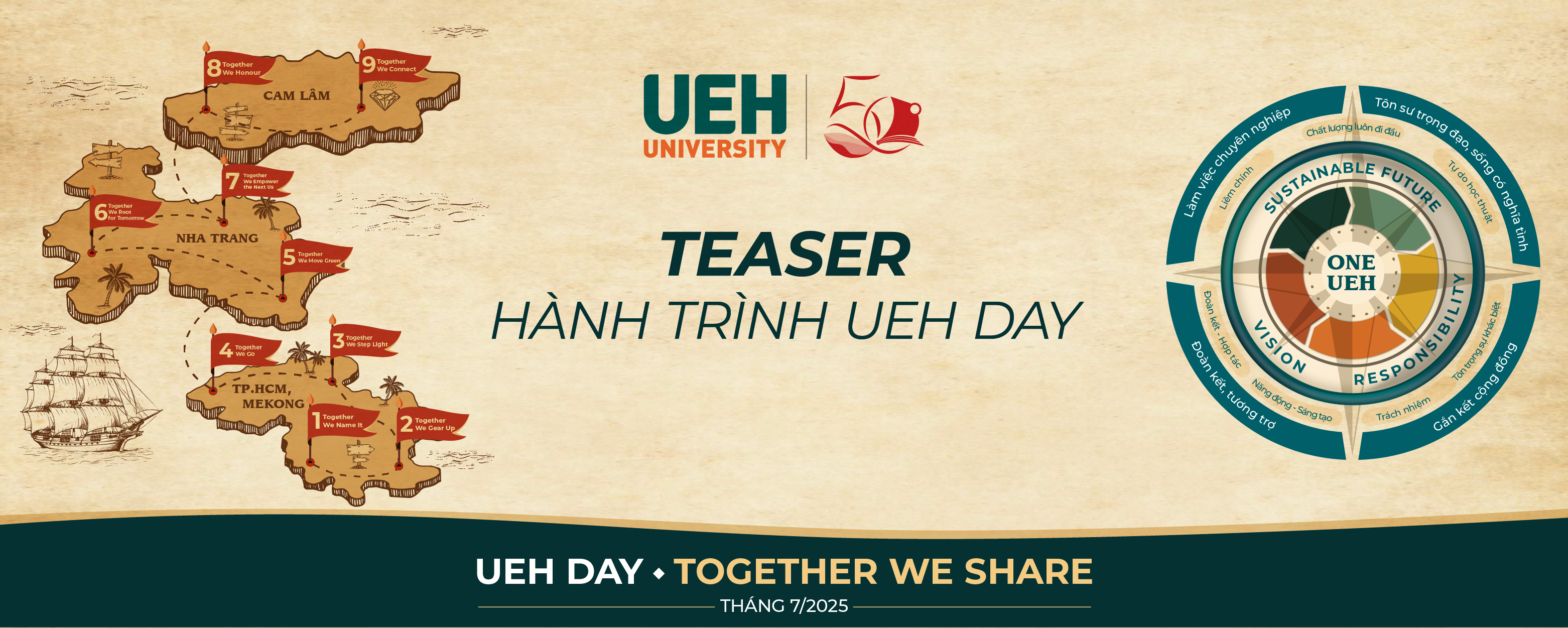 [UEH Day 2025] Chính thức ra mắt teaser hành trình UEH Day “Together We Share” 2025
