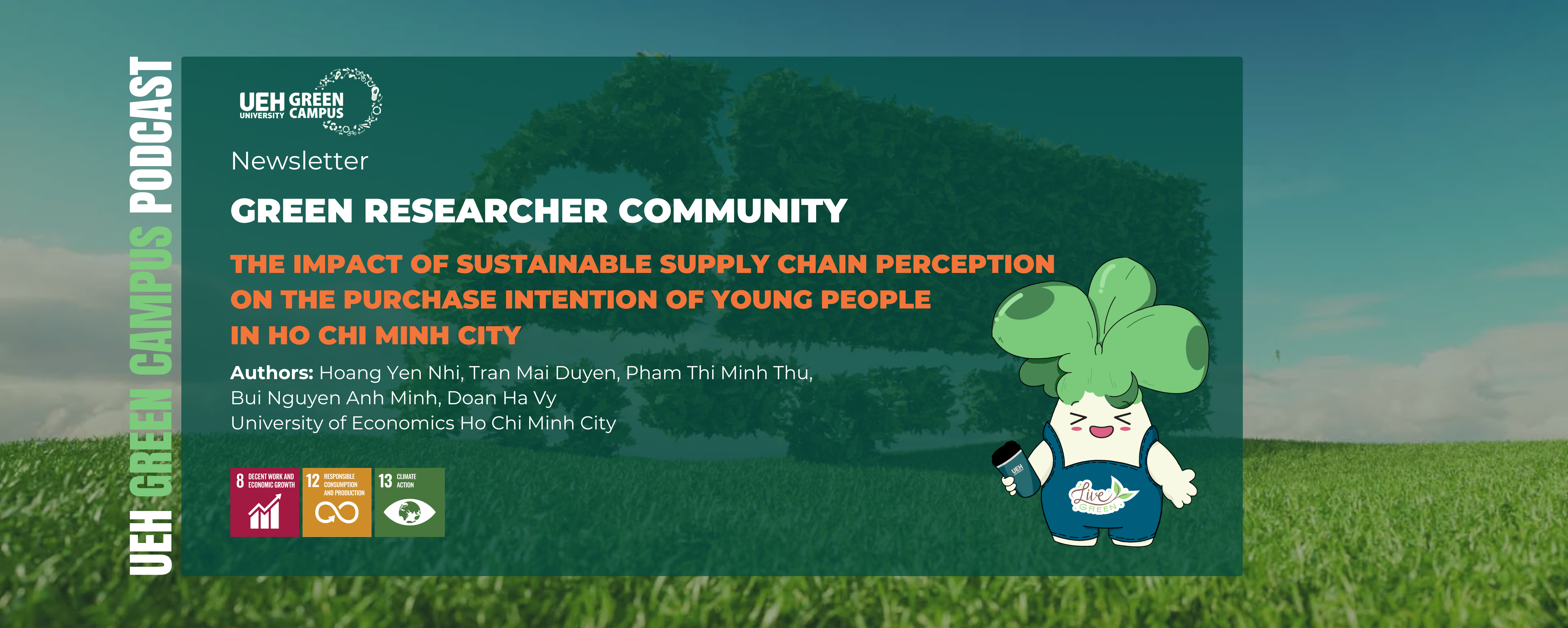 [Research Contribution] The impact of sustainable supply chain perception on the purchase intention of young people in Ho Chi Minh City
