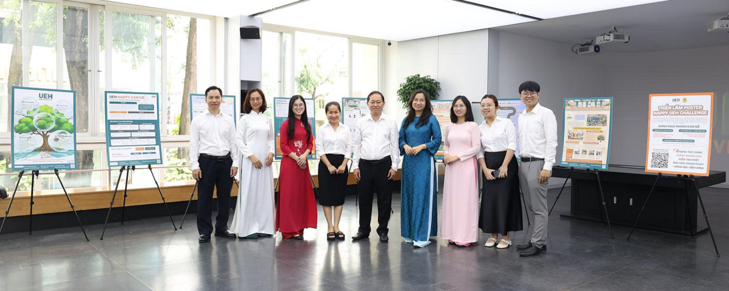 "Happy UEH Challenge" Poster Exhibition: The UEHer Community Fosters a Happy University
