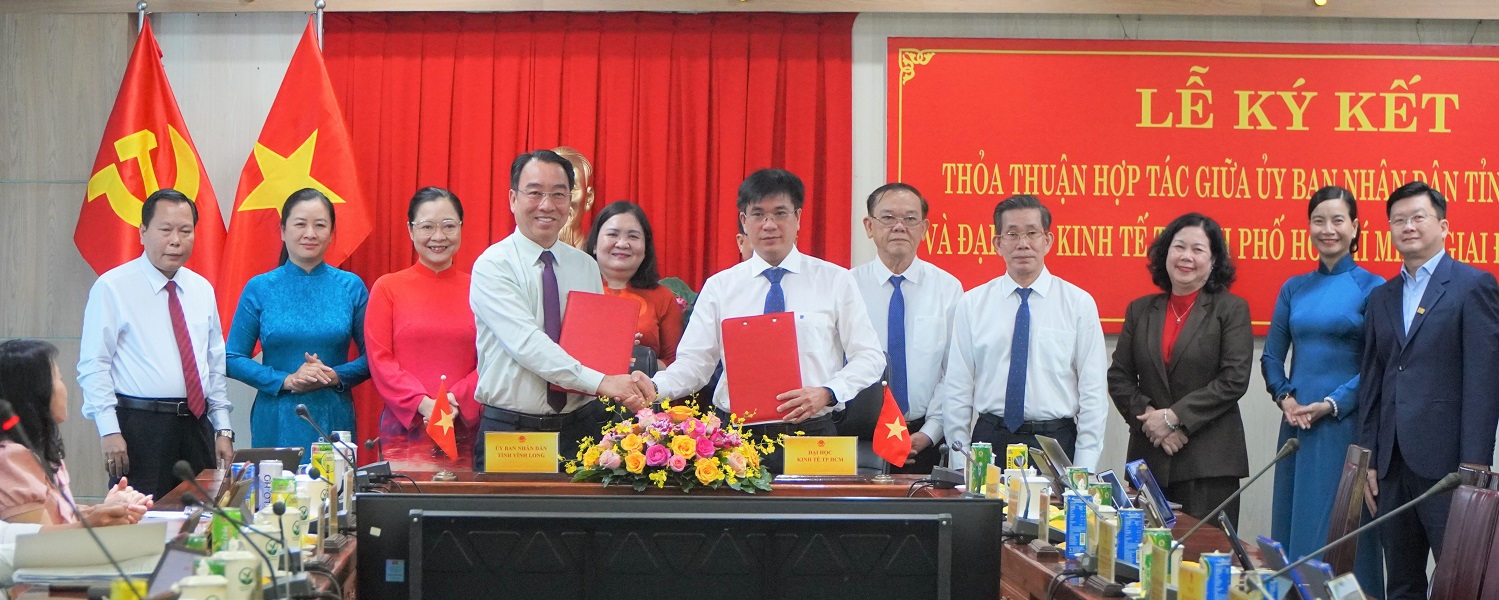 Đại học Kinh tế Thành phố Hồ Chí Minh (UEH) và Ủy ban nhân dân tỉnh Vĩnh Long ký kết Thỏa thuận hợp tác giai đoạn 2025 - 2030