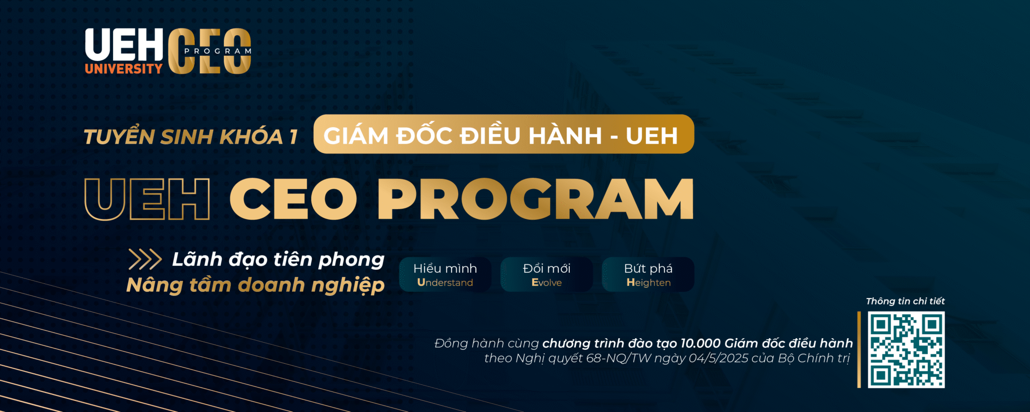 Official Launch of Admissions for the First Intake of the UEH Chief Executive Officer Program (UEH CEO Program)