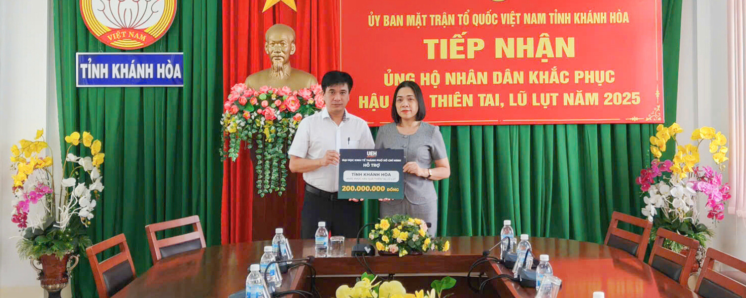 UEH Provides Financial Support to Dak Lak, Gia Lai, Khanh Hoa, and Lam Dong, Partnering with Localities to Overcome Natural Disaster Damage
