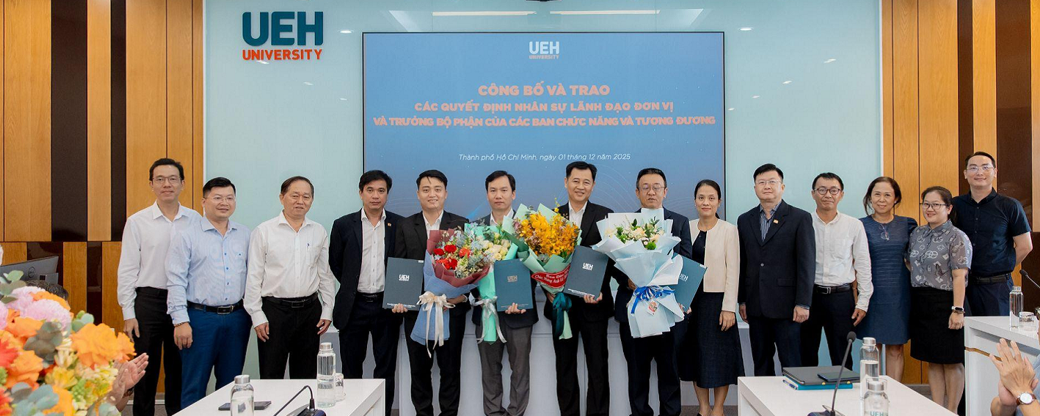 UEH Appoints New Unit Leaders and Heads of Divisions for Functional Departments and Equivalent Units
