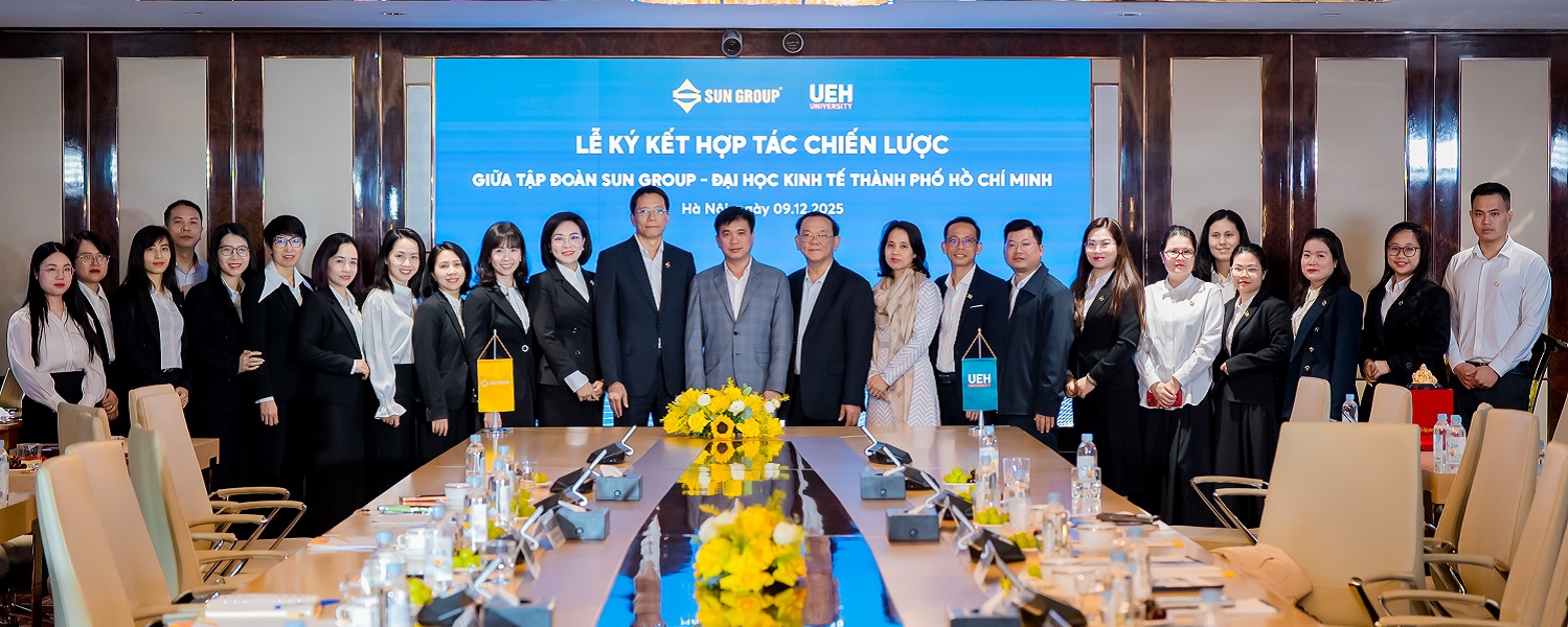 Lễ ký kết thỏa thuận hợp tác giữa Tập đoàn Sun Group và Đại học Kinh tế Thành phố Hồ Chí Minh