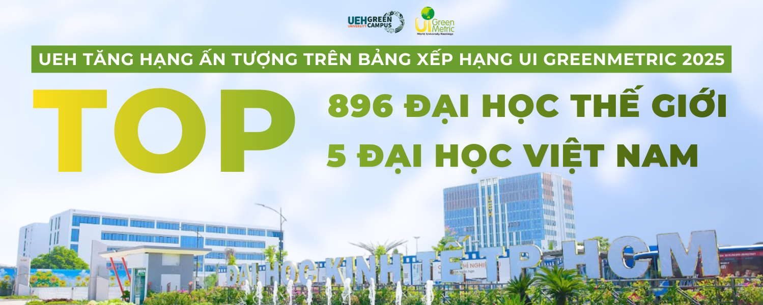 UEH Rises in the UI GreenMetric World University 2025 Rankings: Top 896 Globally and Top 5 in Vietnam
