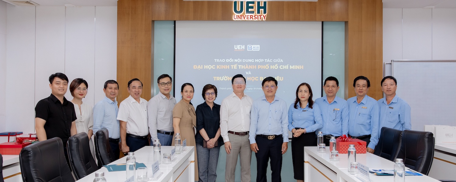 Working Session and Discussion on Cooperation between the University of Economics Ho Chi Minh City and Bac Lieu University
