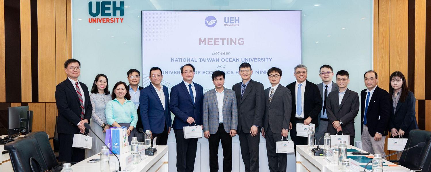 UEH Hosts Delegation from National Taiwan Ocean University (NTOU), Fostering New Opportunities for Exchange and Cooperation
