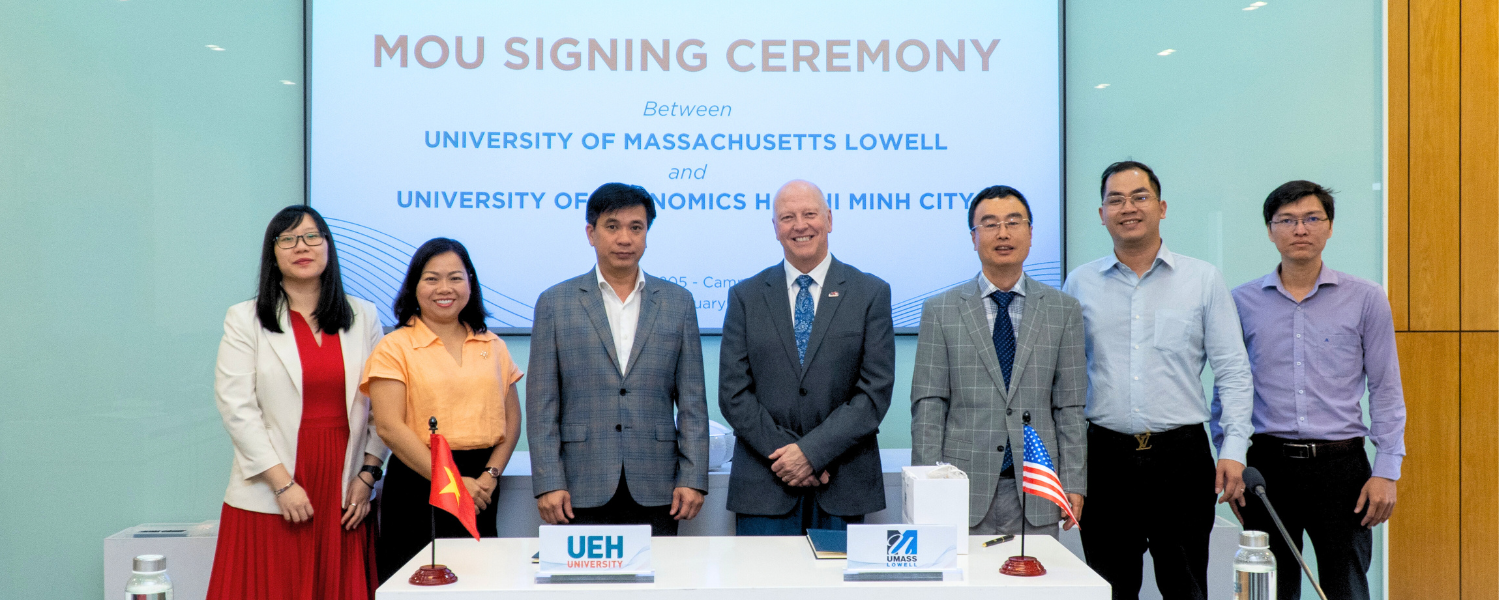 UEH and the University of Massachusetts Lowell (USA) Sign Memorandum of Understanding, Fostering Bilateral Strategic Cooperation