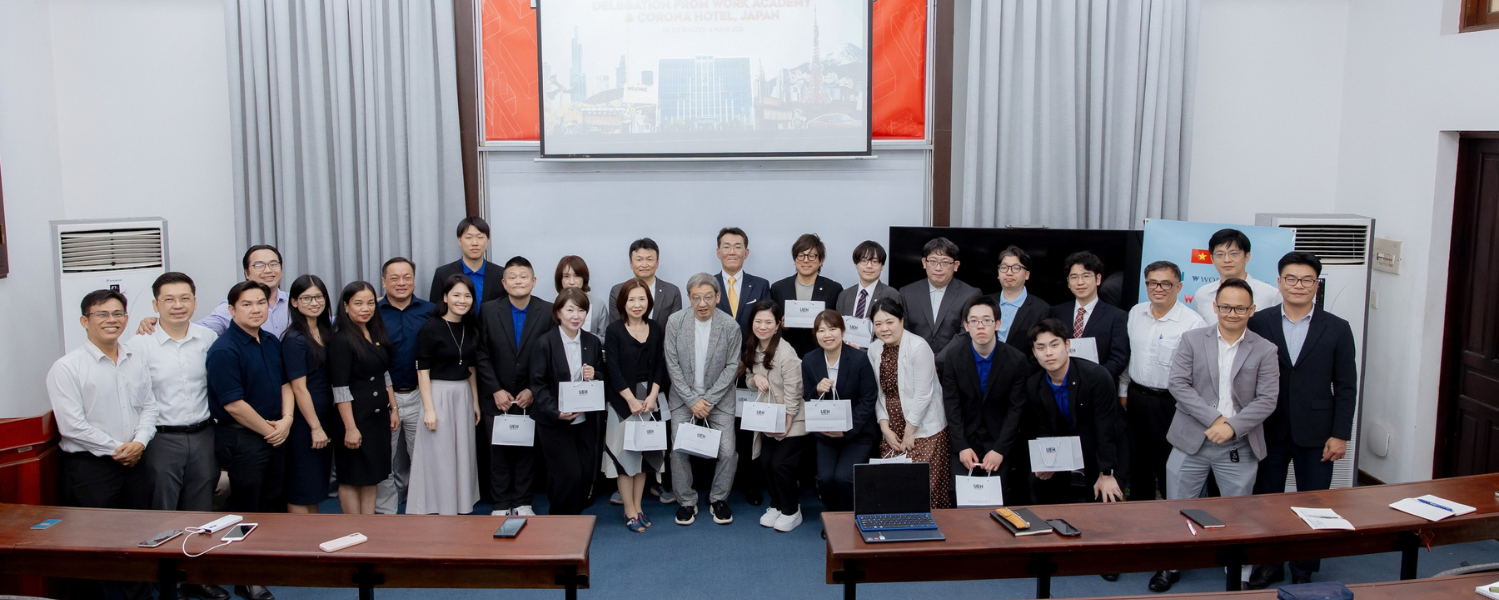 UEH Welcomes Delegation of Work Academy and Corona Hotel (Japan), Implements Mission Intern Program to Promote Bilateral Student Exchange
