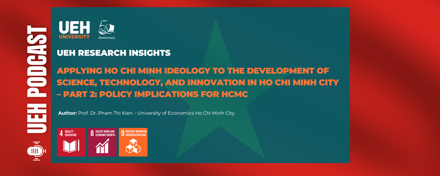 [Research Contribution] Applying Ho Chi Minh Ideology to the Development of Science, Technology, and Innovation in Ho Chi Minh City – Part 2: Policy Implications for HCMC