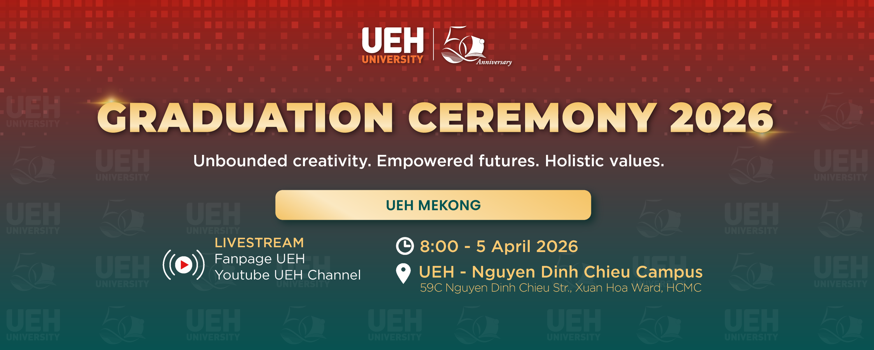 [LIVE] Lễ Tốt nghiệp UEH Mekong
