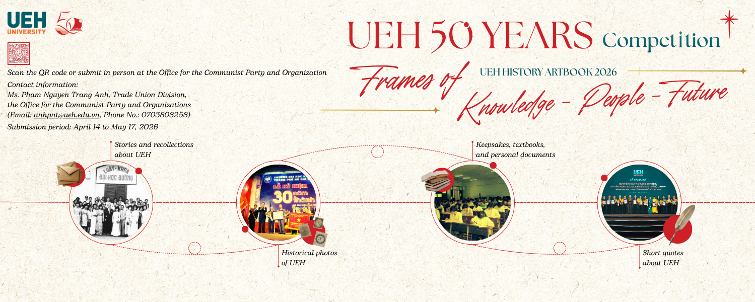 UEH launches the competition “UEH 50 Years – Frames of Knowledge – People – Future”