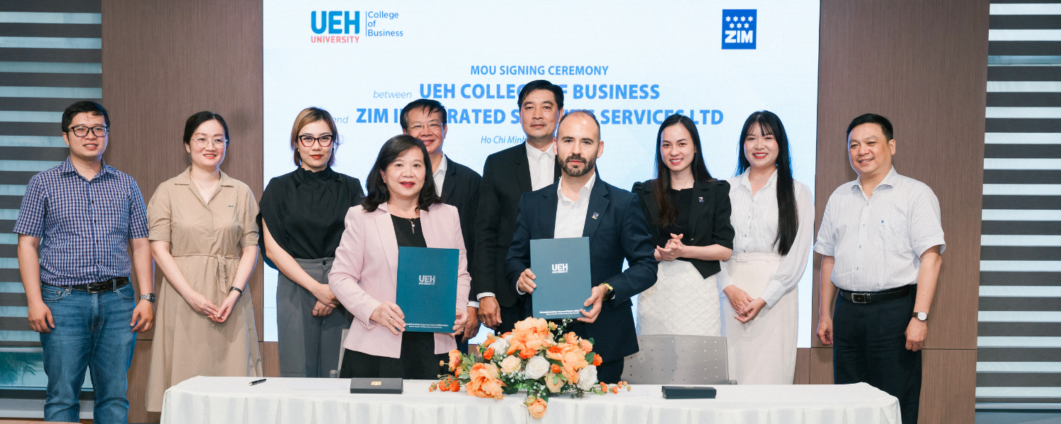 MOU Signing Ceremony between the College of Business UEH and ZIM Integrated Shipping Services Vietnam LLC

