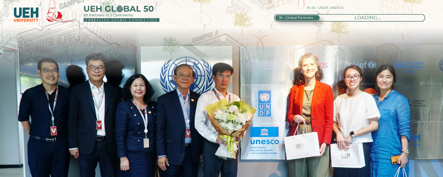 [UEH 50 Global Partners] UEH Strengthens Cooperation with UNDP and UNESCO in Vietnam, Promoting Sustainable Community Development
