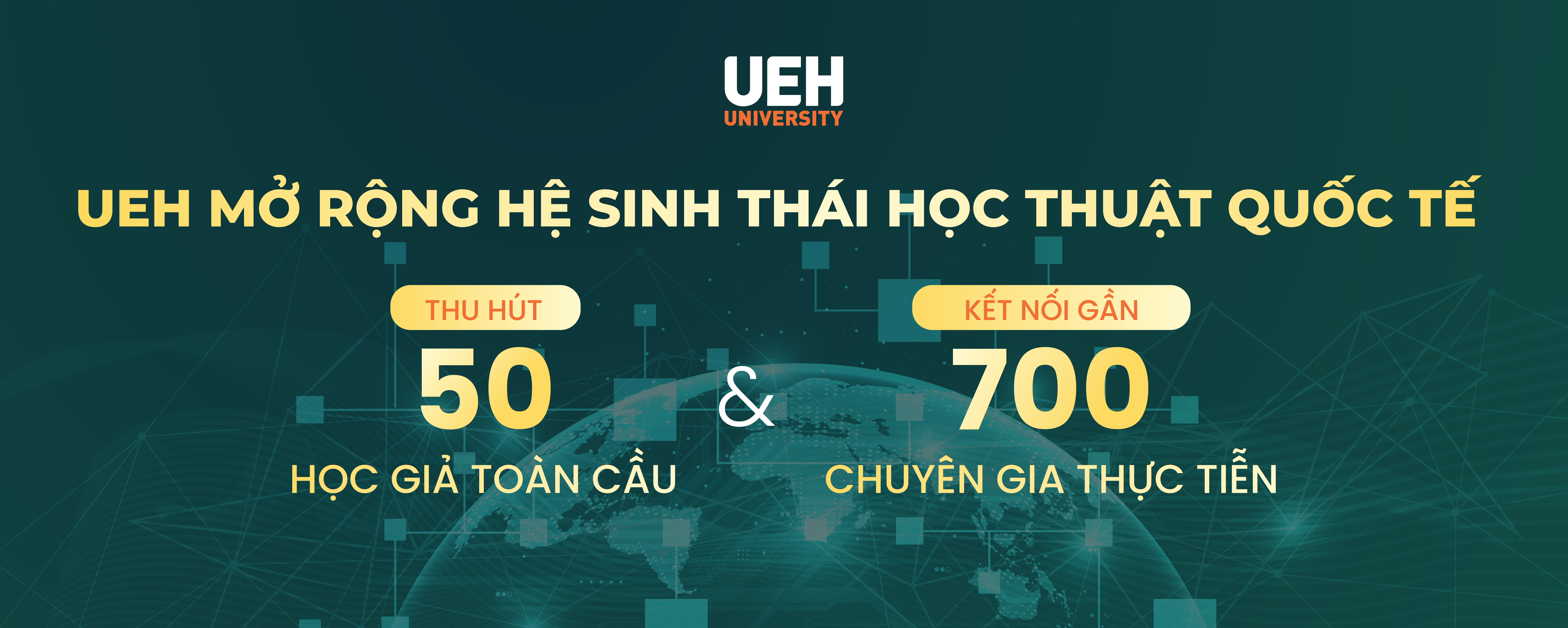 UEH mở rộng Hệ sinh thái học thuật quốc tế: Thu hút 50 học giả toàn cầu, phát triển IRL và kết nối gần 700 chuyên gia thực tiễn