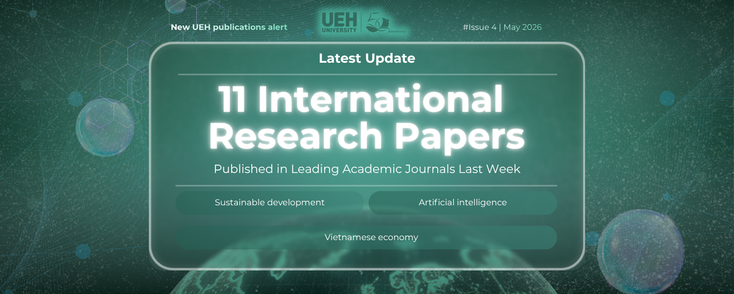 New UEH Publications Alert (Week 4 – May 2026): Interdisciplinary Contributions from Smart Cities and Assistive Technologies to Sustainable Development