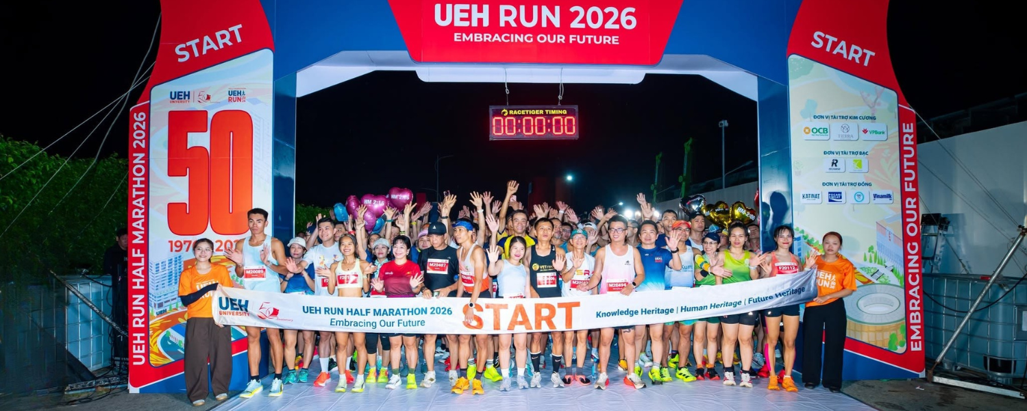 [UEH 50] Runners Write the "Knowledge - People - Future" Race at UEH Run Half Marathon 2026