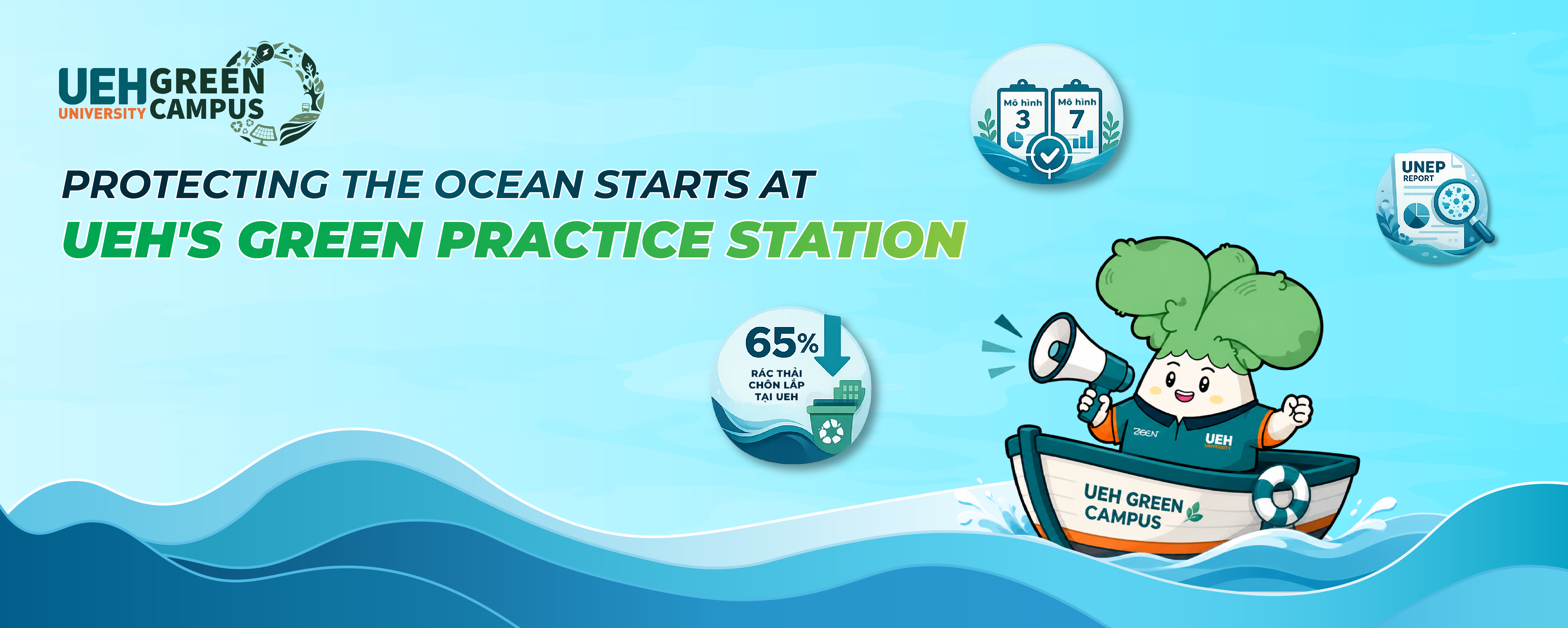 [Green Vibe Only] Protecting the Ocean Starts at UEH's Green Practice Station