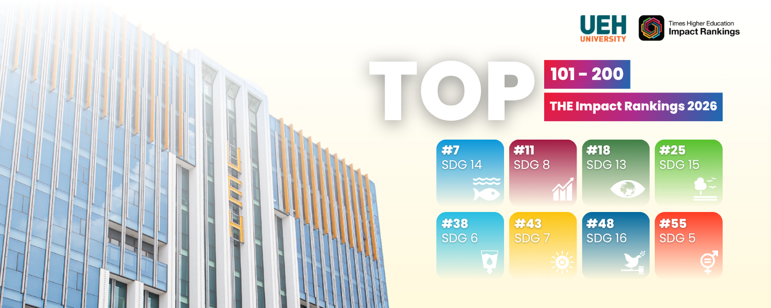 The Sustainability Impact Ratings 2026: UEH Enters Top 101-200 Global Universities For Contributions To The 17 Sustainable Development Goals