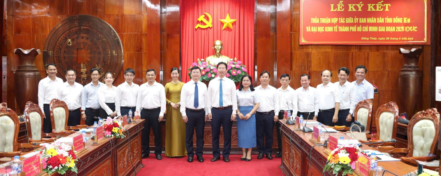 UEH và UBND tỉnh Đồng Tháp ký kết hợp tác giai đoạn 2026 - 2030: Tăng cường hợp tác phát triển nguồn nhân lực, khoa học công nghệ và đổi mới sáng tạo