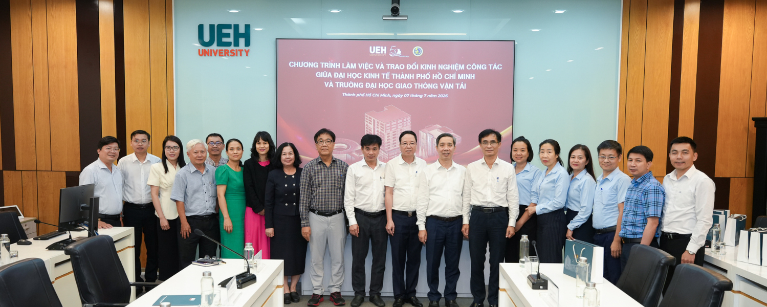University of Economics Ho Chi Minh City (UEH) exchanges experiences with the University of Transport and Communications (UTC) on university governance
