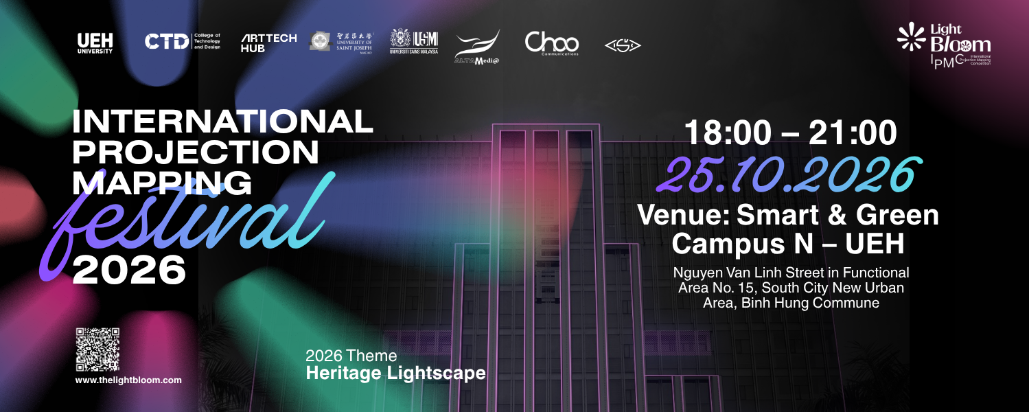UEH organizes the International Projection Mapping Festival 2026: Honoring cultural heritage through the Art of International Projection Mapping