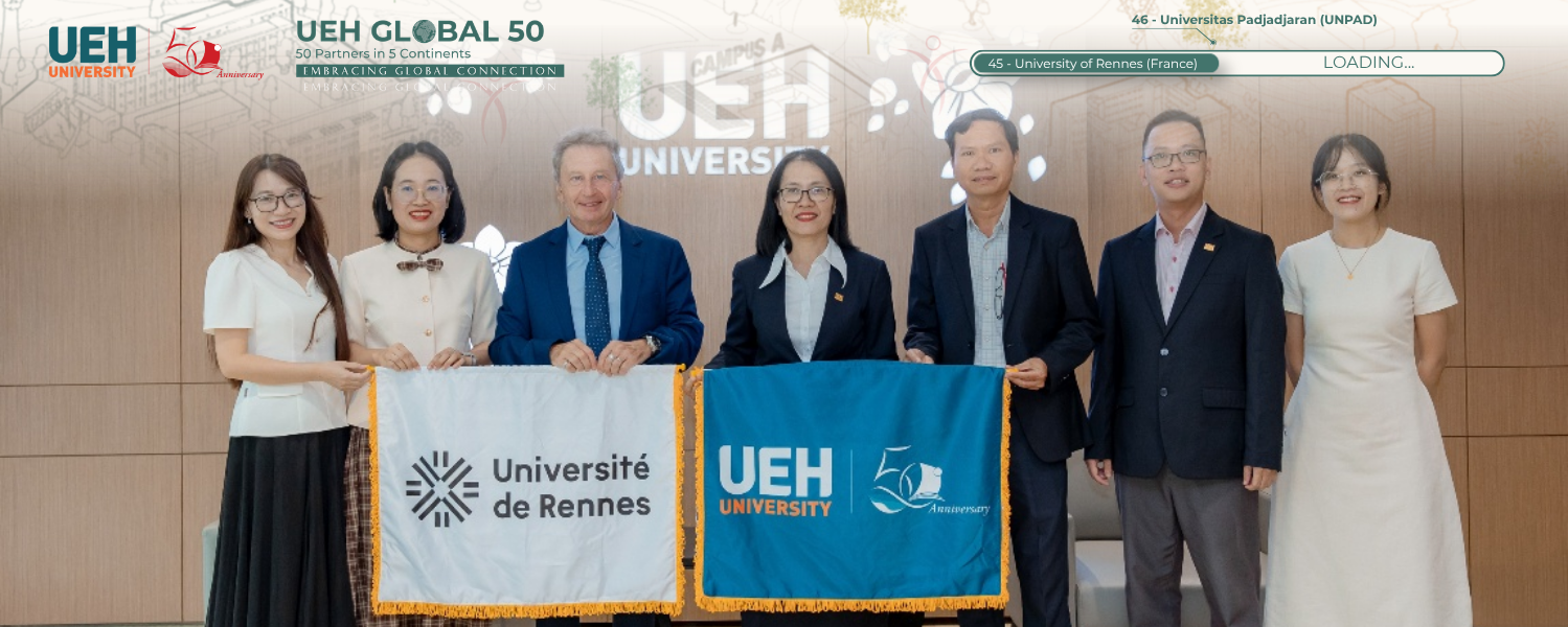 [UEH 50 Global Partners] UEH Promotes Strategic Partnership with Rennes University (France) in Developing Double Degree Programs and International Academic Networks