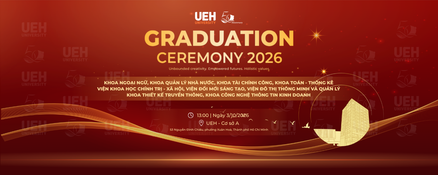 [TRỰC TIẾP] Lễ tốt nghiệp UEH - Chiều ngày 03/10/2026