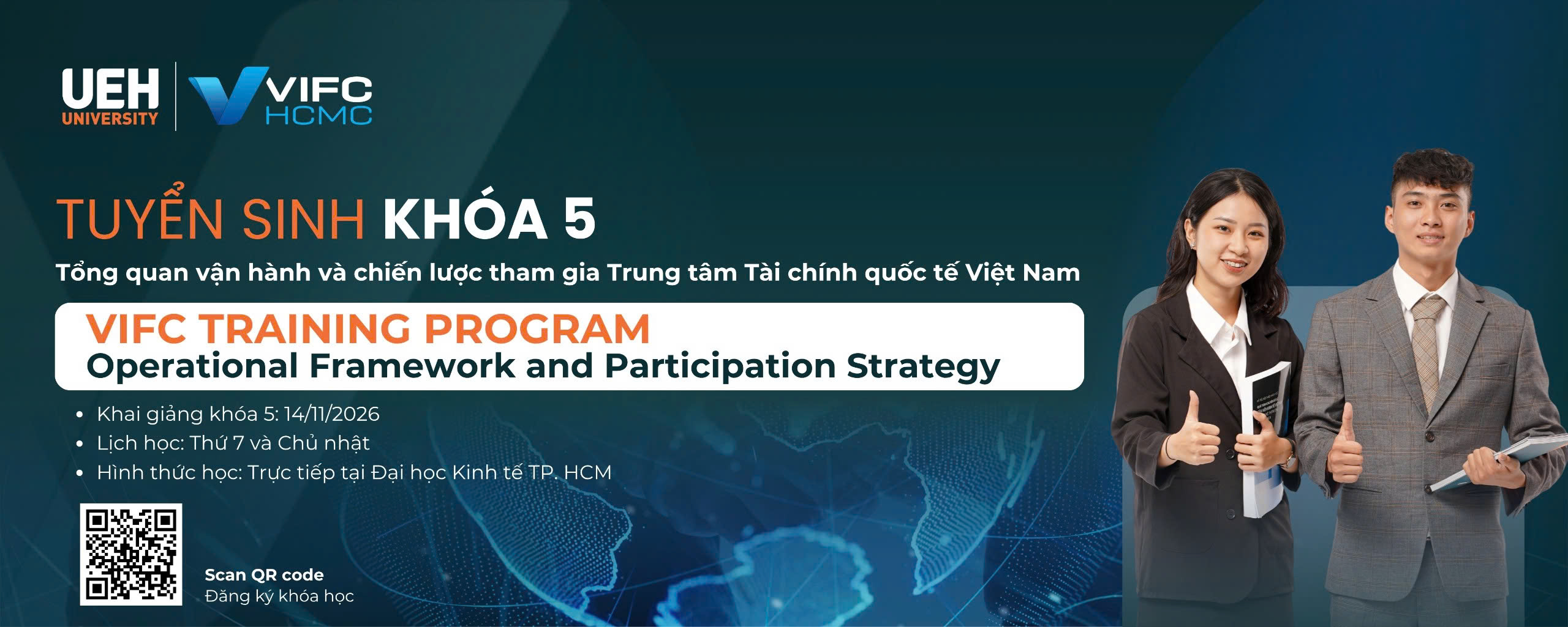 Thông báo tuyển sinh khóa đào tạo “Tổng quan vận hành và chiến lược tham gia Trung tâm Tài chính quốc tế Việt Nam” Khóa 5
