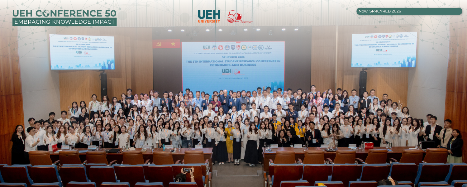 [UEH CONFERENCE 50] UEH đăng cai SR-ICYREB 2026, thúc đẩy nghiên cứu khoa học sinh viên và phát triển thế hệ học giả trẻ