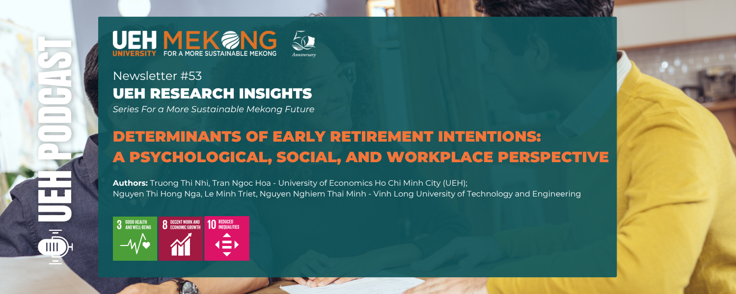 [Research Contribution] Determinants of Early Retirement Intentions: A Psychological, Social, and Workplace Perspective