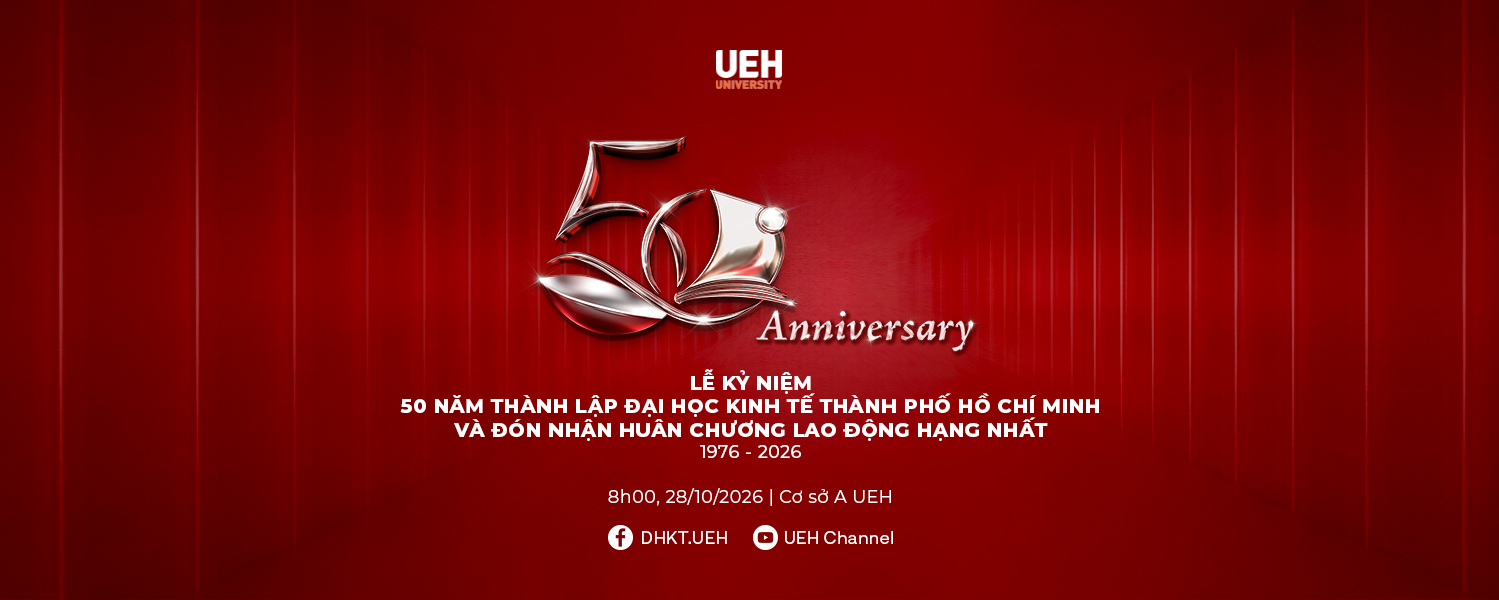 [LIVE] Lễ kỷ niệm 50 năm thành lập Đại học Kinh tế Thành phố Hồ Chí Minh và đón nhận Huân chương lao động hạng Nhất 