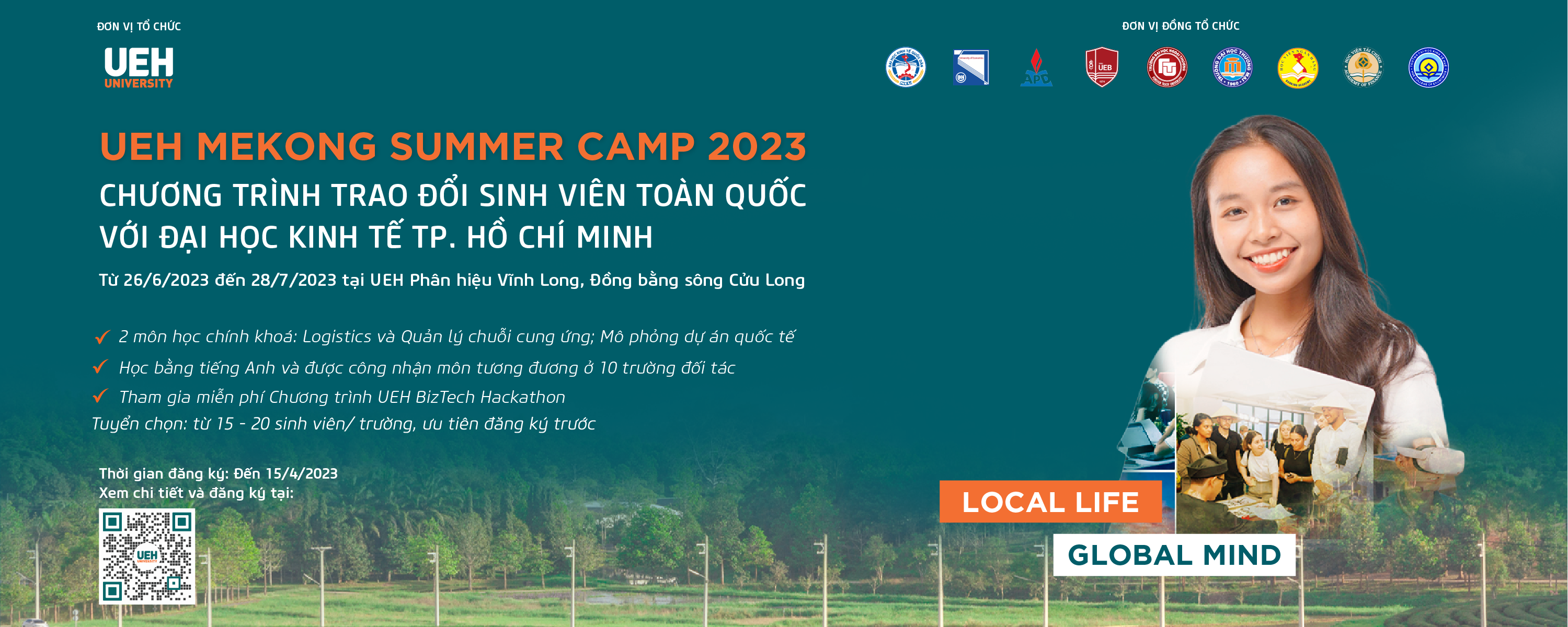 Trường Đại học Kinh tế TP. Hồ Chí Minh (UEH) triển khai Chương trình trao đổi sinh viên “UEH MEKONG SUMMER CAMP 2023 – Local Life, Global Mind”