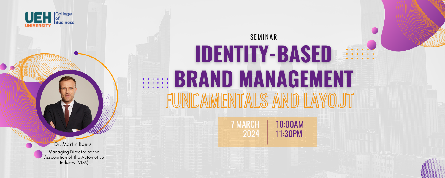 COB Seminar #2 Identity-Based Brand Management: Fundamentals and Layout

