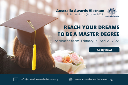 Australia Awards Scholarships - Master's 2023 Intake