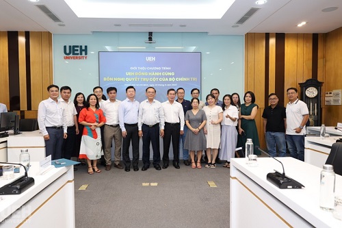 University of Economics Ho Chi Minh City Accompanies the Four Pillar Resolutions of the Politburo
