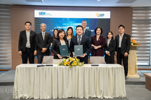Signing Ceremony for Cooperation Agreement between UEH College of Business and SAPP Education Joint Stock Company
