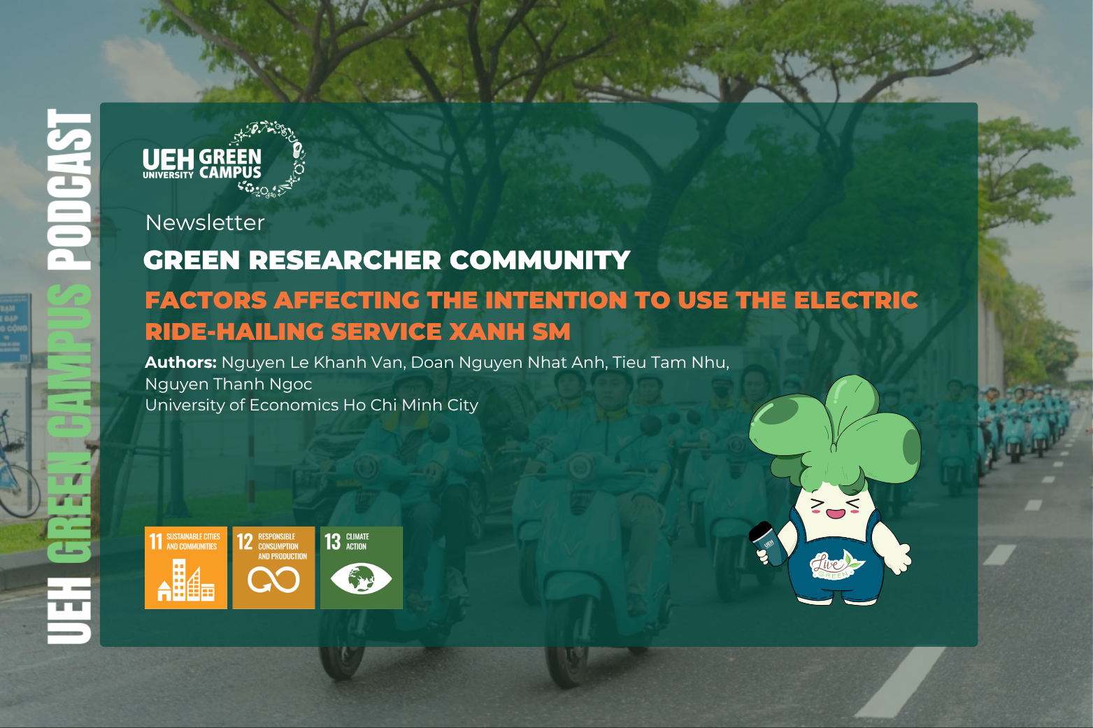 [Research Contribution] Factors affecting the intention to use the electric ride-hailing service Xanh SM: a case study of university students in Ho Chi Minh City