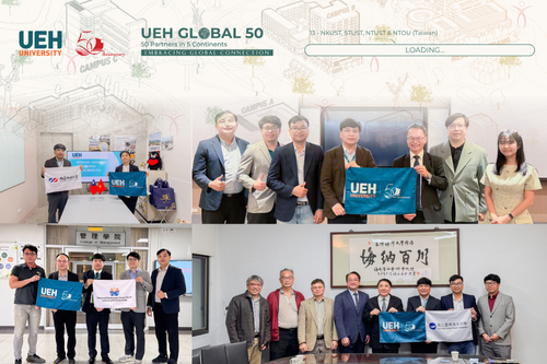 [UEH 50 Global Partners] Institute of Intelligent and Interactive Technologies – UEH College of Technology and Design strengthens academic collaboration in Taiwan