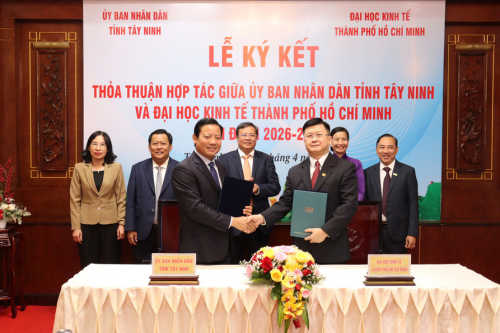 UEH and Tay Ninh Province Sign Cooperation Agreement for 2026–2030: Strengthening Strategies for Human Resource Training, Research, and Science and Technology Transfer
