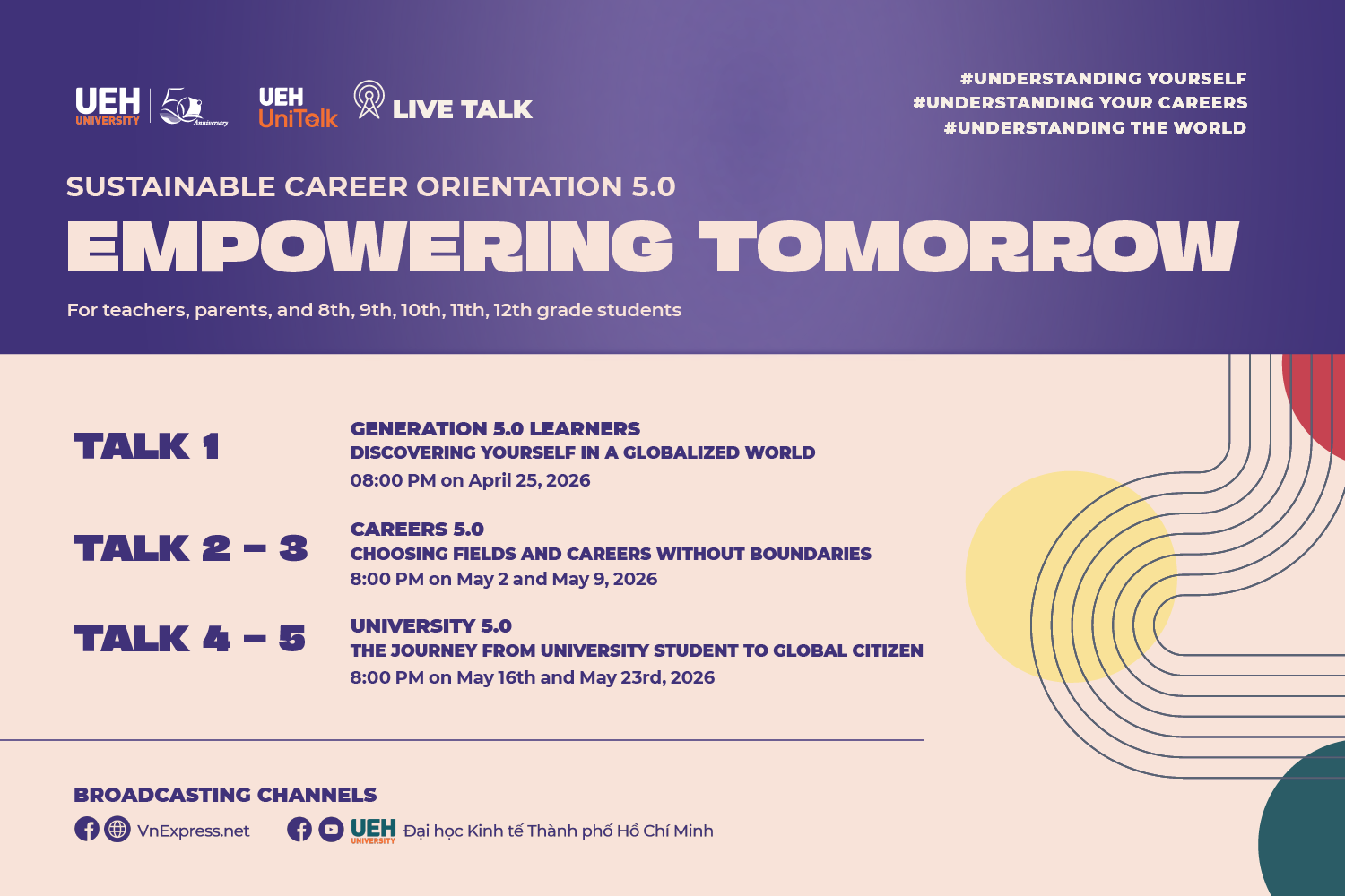 [UEH Uni Talk] Sustainable Career Orientation 5.0 Live Talk Series “Empowering Tomorrow” 2026

