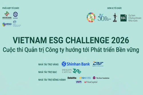 VIETNAM ESG CHALLENGE 2026 CHÍNH THỨC MỞ CỔNG ĐĂNG KÝ!

