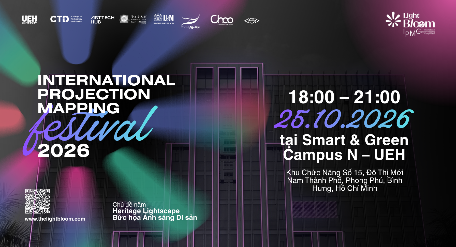 UEH tổ chức International Projection Mapping Festival 2026: Tôn vinh di sản văn hóa thông qua nghệ thuật trình chiếu ánh sáng quốc tế