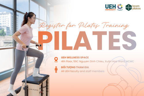 [UEH Wellbeing – Flourishing University] Register for Pilates Training at UEH Wellness Space for Officials and Employees