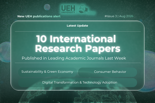 New UEH Publications Alert (Week 3 – August 2026): Advancing the “Twin Transition” – UEH International Publications Explore the Intersection of Digital Technology, Green Economy, and Consumer Behavior
